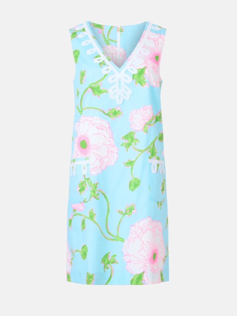 Lilly Pulitzer Sidonie Floral Stretch Shift Minidress - size 4